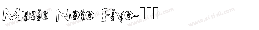 Music Note Five字体转换